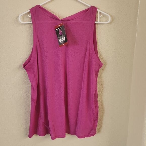 Womens Anti-odor Pink‎ Workout Tank Top - Picture 3 of 6